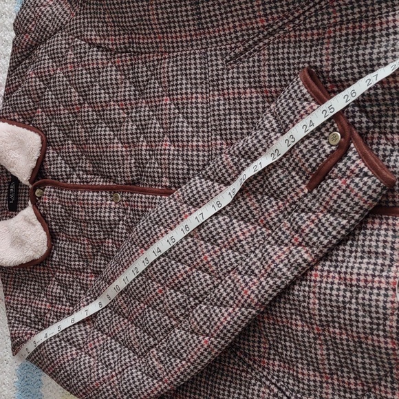NWT Lauren Ralph Lauren XXL Box Houndstooth Snap Button Quilted Jacket - Picture 9 of 16